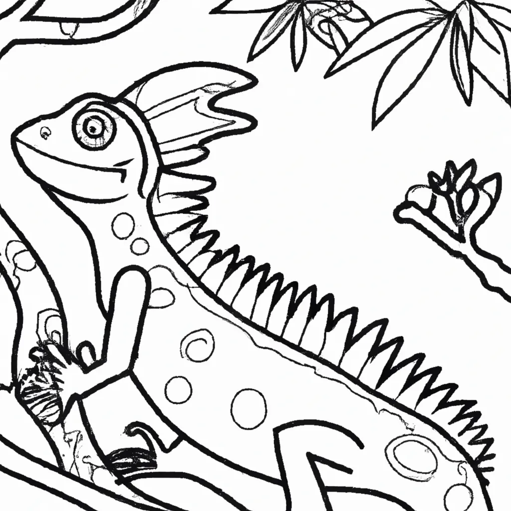 Desenhos de Iguanas para Colorir: Explore a Vida dos Répteis 5 Desenhos de Iguanas para Colorir: Explore a Vida dos Répteis 4