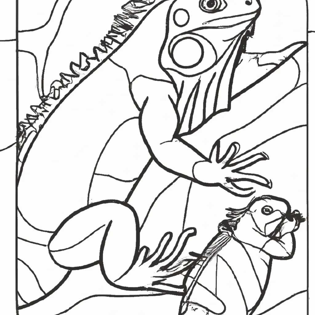 Desenhos de Iguanas para Colorir: Explore a Vida dos Répteis 26 Desenhos de Iguanas para Colorir: Explore a Vida dos Répteis 25