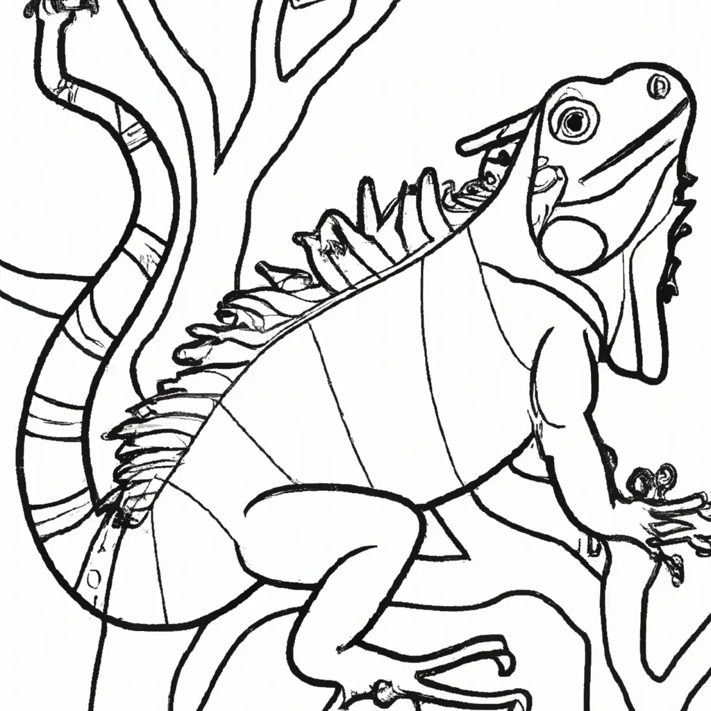 Desenhos de Iguanas para Colorir: Explore a Vida dos Répteis 30 Desenhos de Iguanas para Colorir: Explore a Vida dos Répteis 29