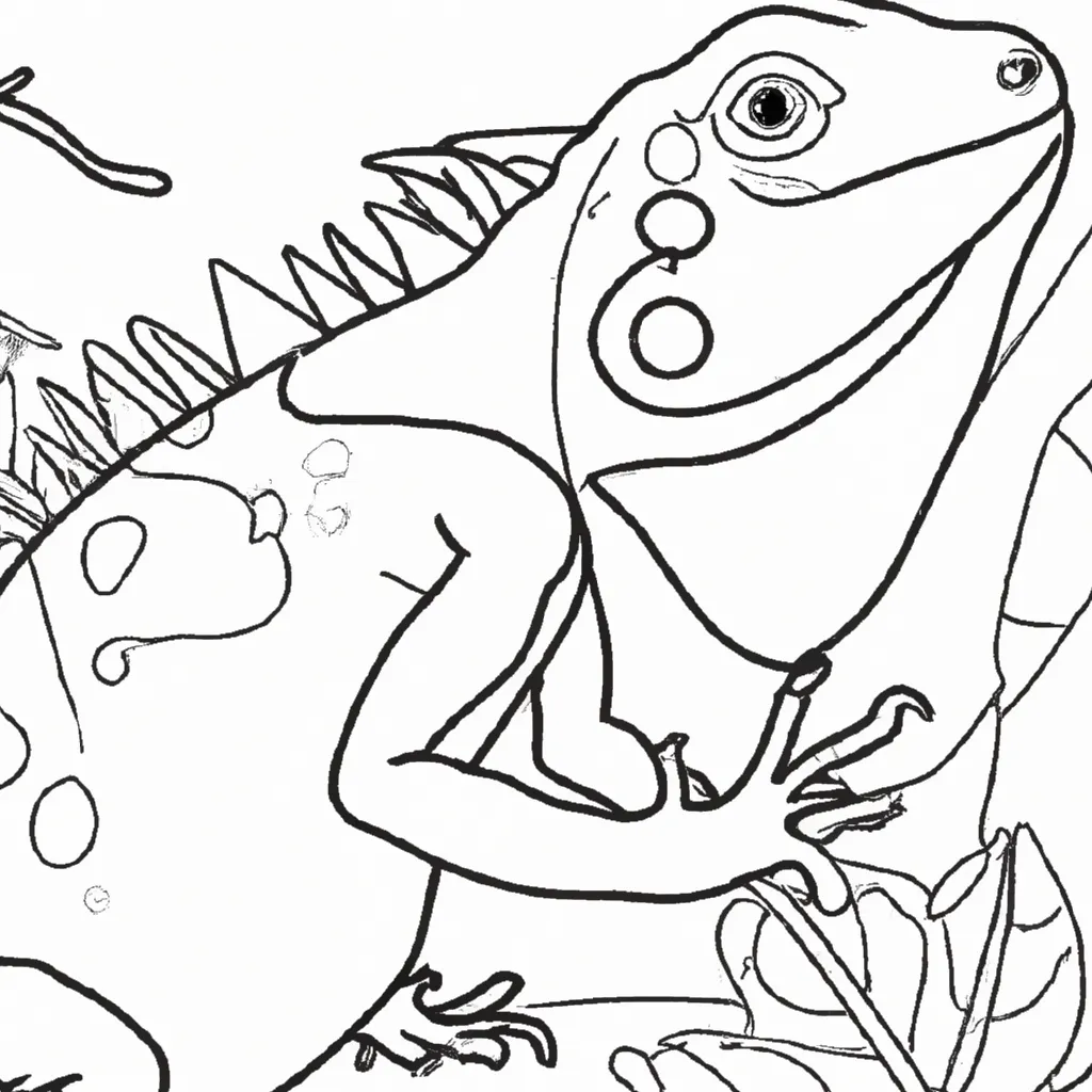 Desenhos de Iguanas para Colorir: Explore a Vida dos Répteis 20 Desenhos de Iguanas para Colorir: Explore a Vida dos Répteis 19