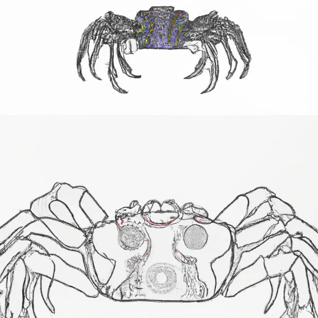 Arte Submarina: Desenhos de Caranguejos para Colorir 2