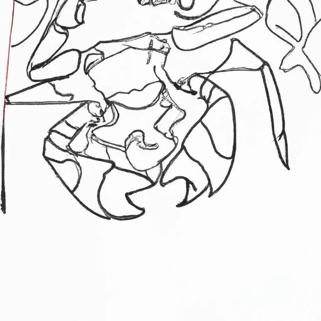 Arte Submarina: Desenhos de Caranguejos para Colorir 22
