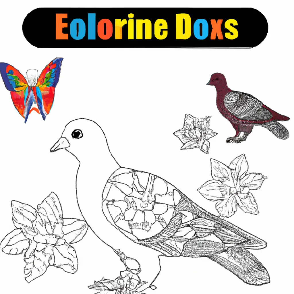 Explore o Mundo das Aves com Desenhos de Pombos para Colorir 25 Explore o Mundo das Aves com Desenhos de Pombos para Colorir 24
