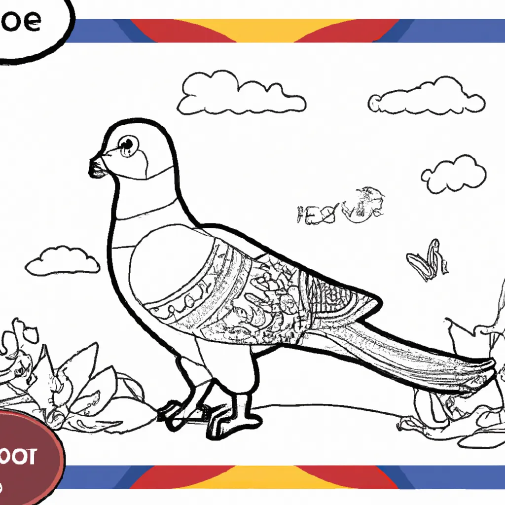 Explore o Mundo das Aves com Desenhos de Pombos para Colorir 5 Explore o Mundo das Aves com Desenhos de Pombos para Colorir 4
