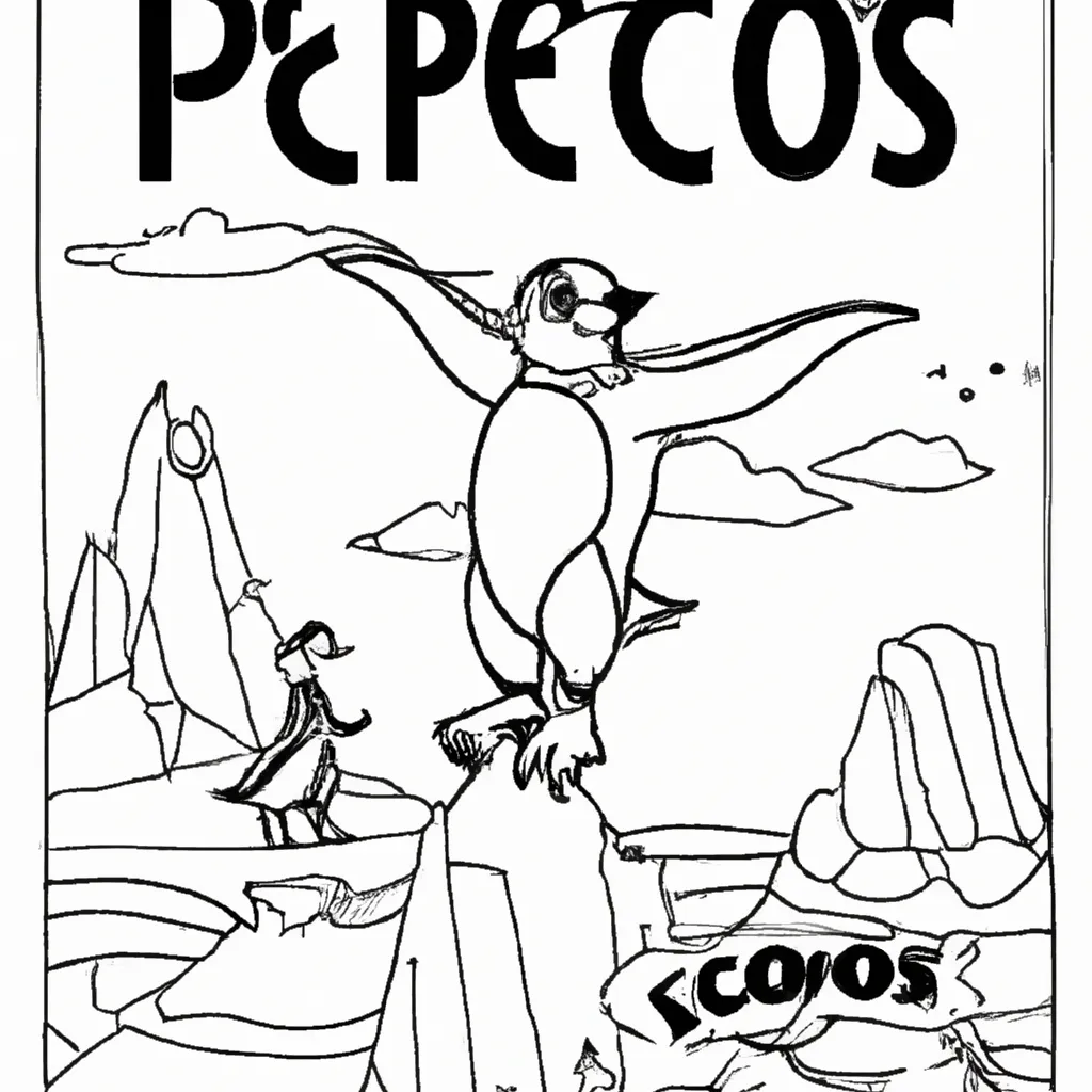 Aventure-se no Mundo dos Desenhos de Pinguins Imperadores para Colorir 8