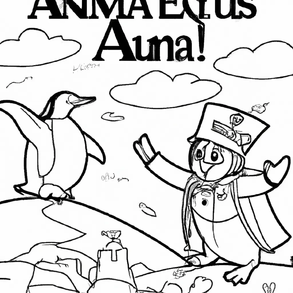 Aventure-se no Mundo dos Desenhos de Pinguins Imperadores para Colorir 10