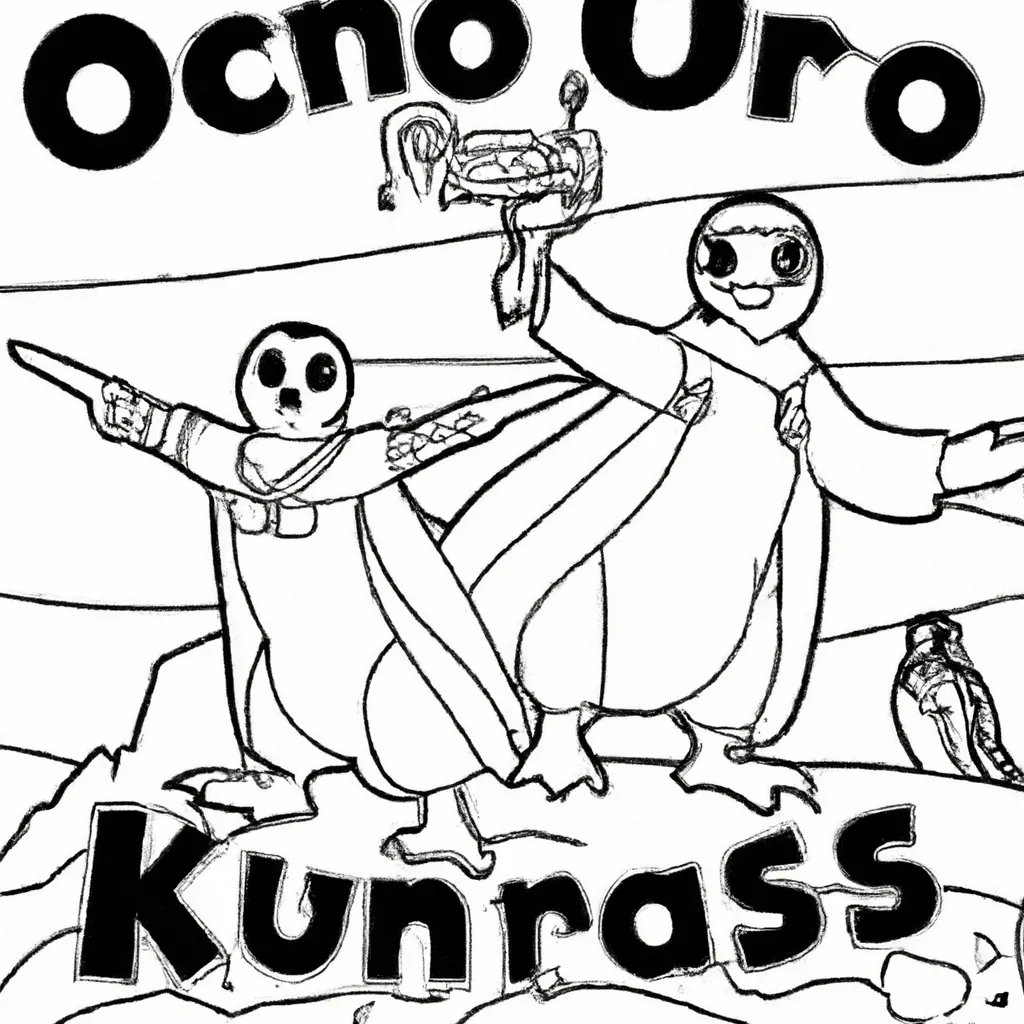 Aventure-se no Mundo dos Desenhos de Pinguins Imperadores para Colorir 18