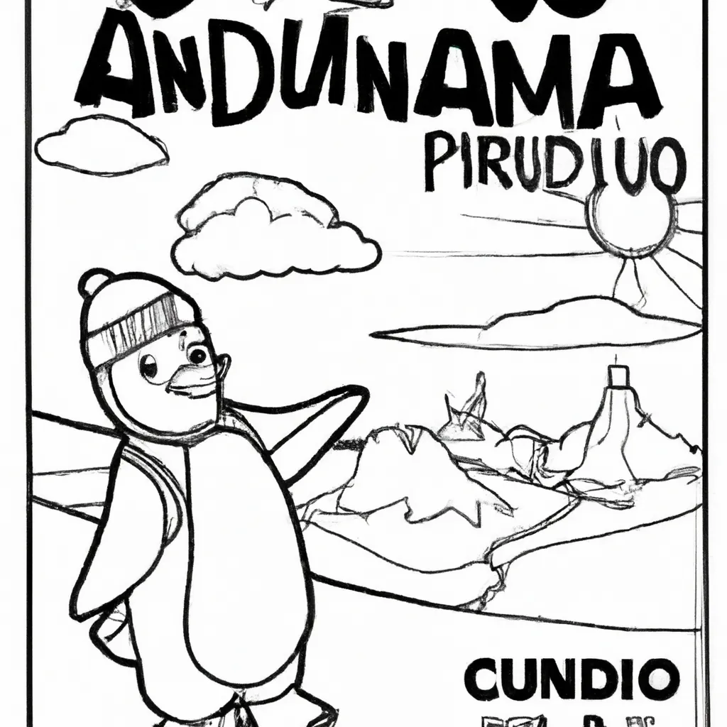 Aventure-se no Mundo dos Desenhos de Pinguins Imperadores para Colorir 22