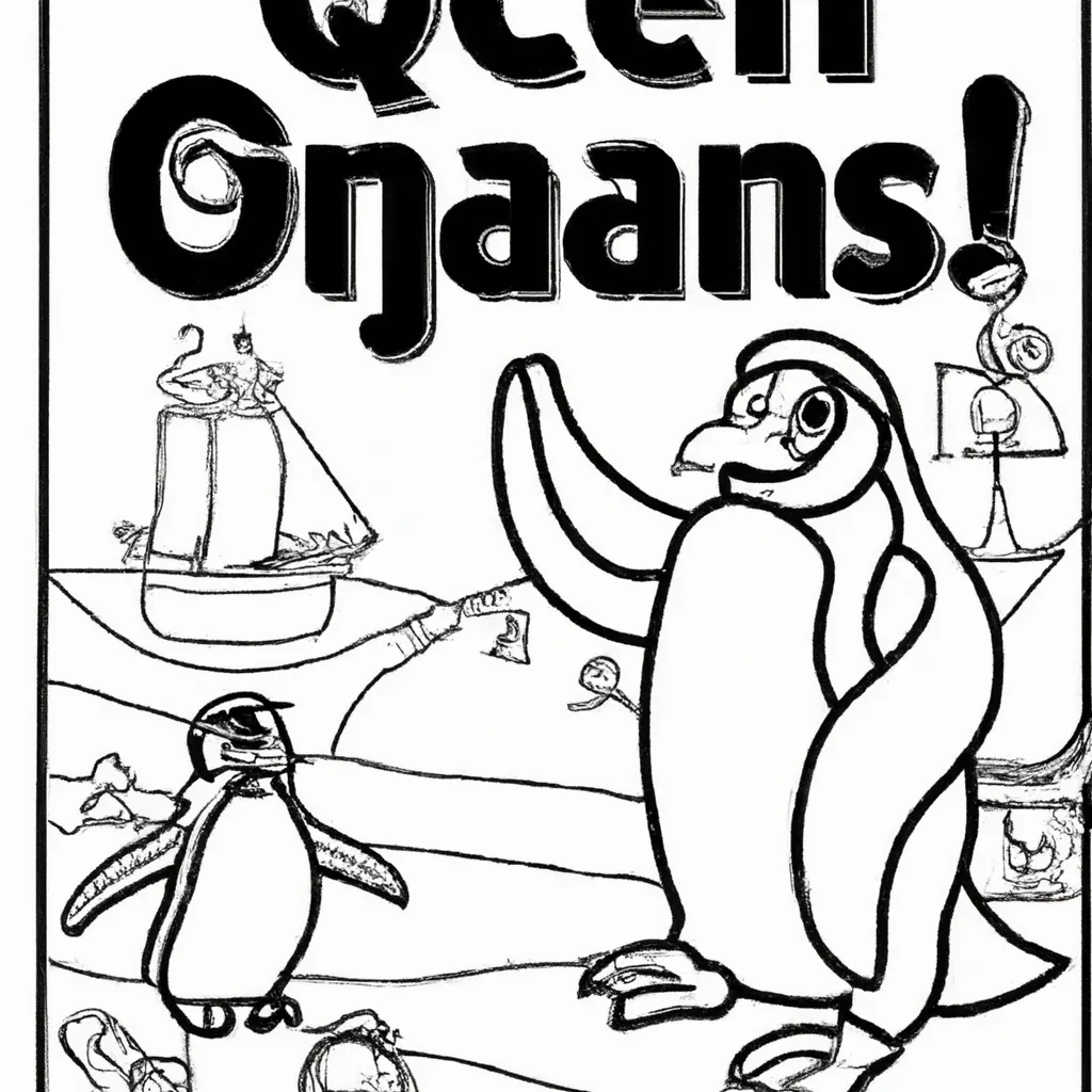 Aventure-se no Mundo dos Desenhos de Pinguins Imperadores para Colorir 28