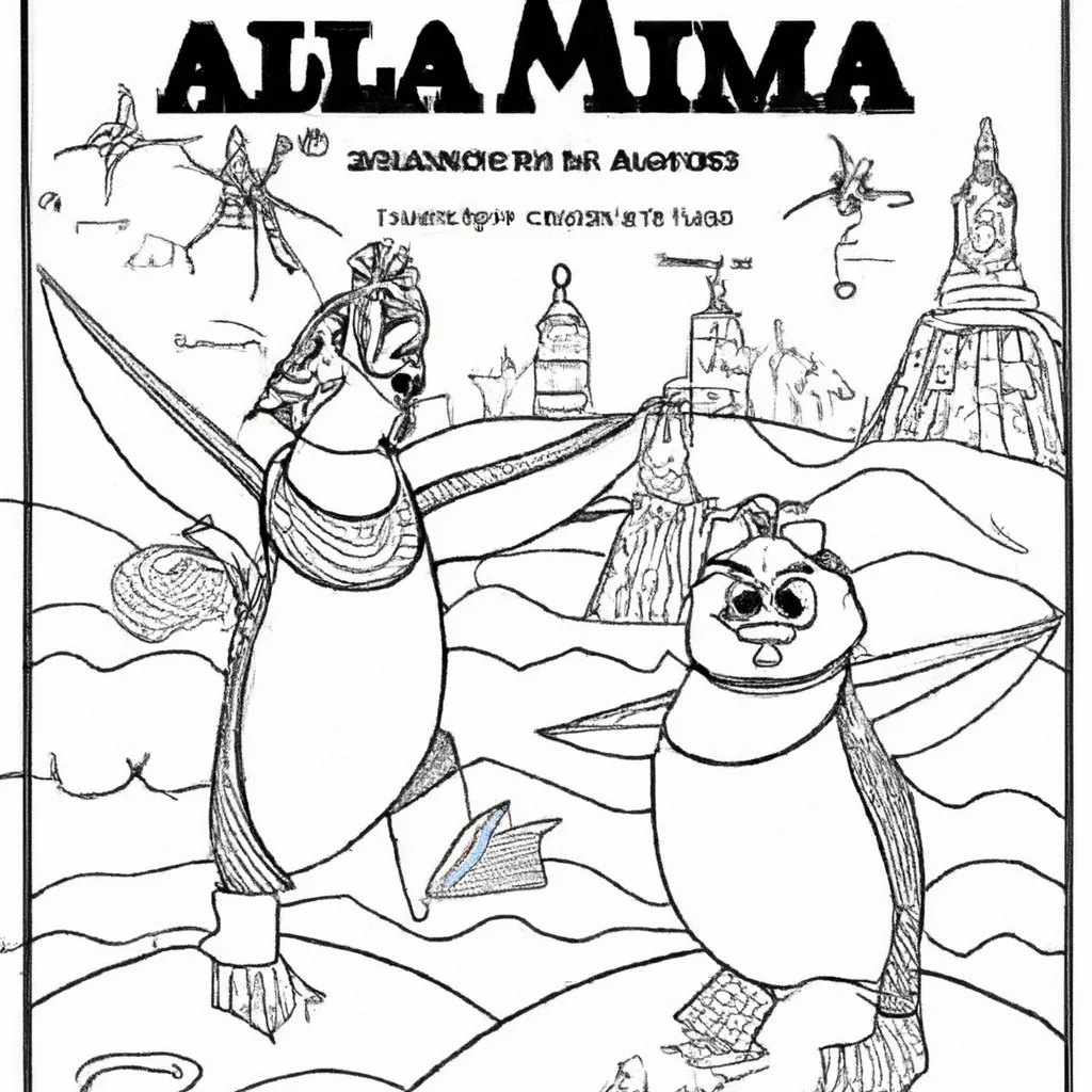 Aventure-se no Mundo dos Desenhos de Pinguins Imperadores para Colorir 12