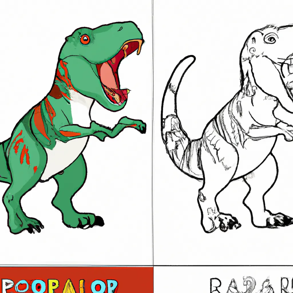 Deixe Sua Imaginação Roar com Desenhos de Dinossauros T-Rex para Colorir 20