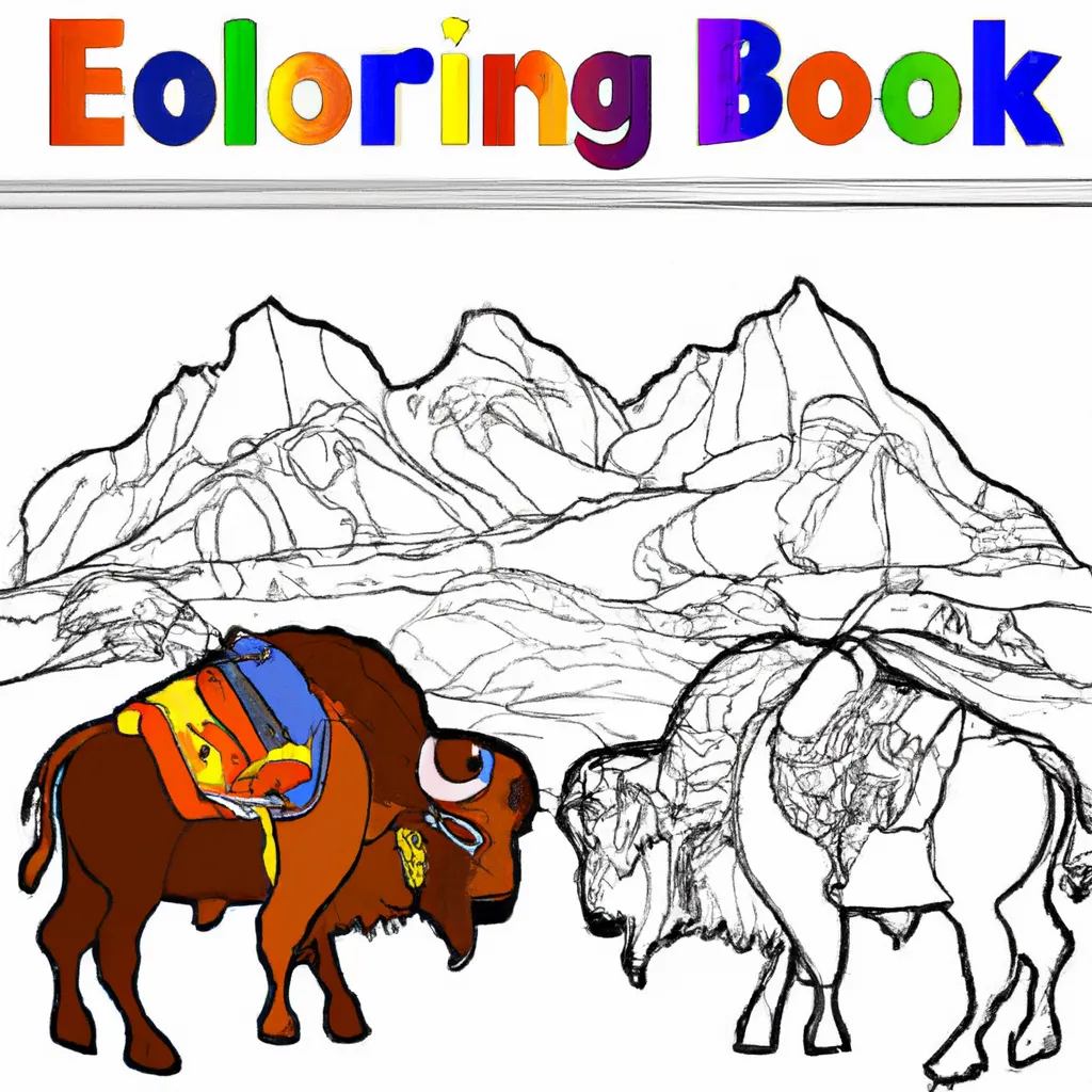 Explore o Mundo Selvagem com Desenhos de Bisões para Colorir 15 Explore o Mundo Selvagem com Desenhos de Bisões para Colorir 14