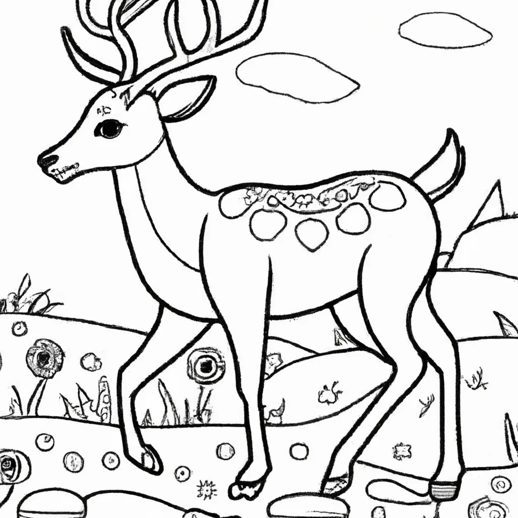 Solte Sua Criatividade com Desenhos de Cervos para Colorir