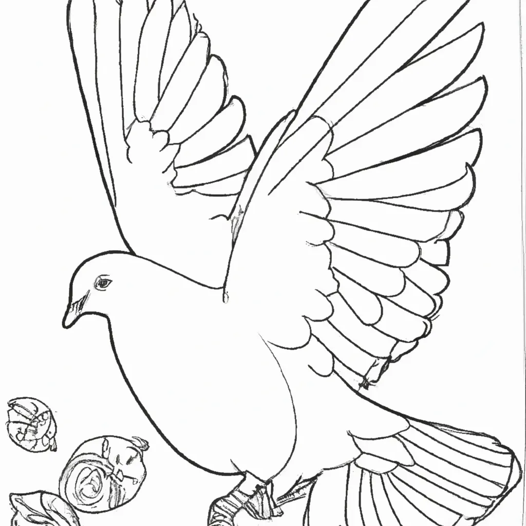 Aprecie a Beleza dos Desenhos de Pombas Brancas para Colorir 9 Aprecie a Beleza dos Desenhos de Pombas Brancas para Colorir 8