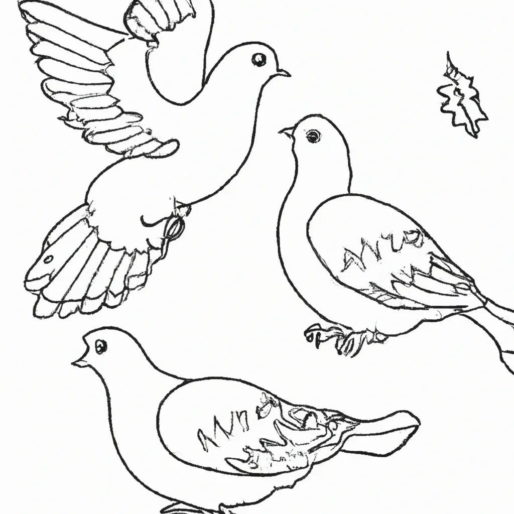 Aprecie a Beleza dos Desenhos de Pombas Brancas para Colorir 19 Aprecie a Beleza dos Desenhos de Pombas Brancas para Colorir 18