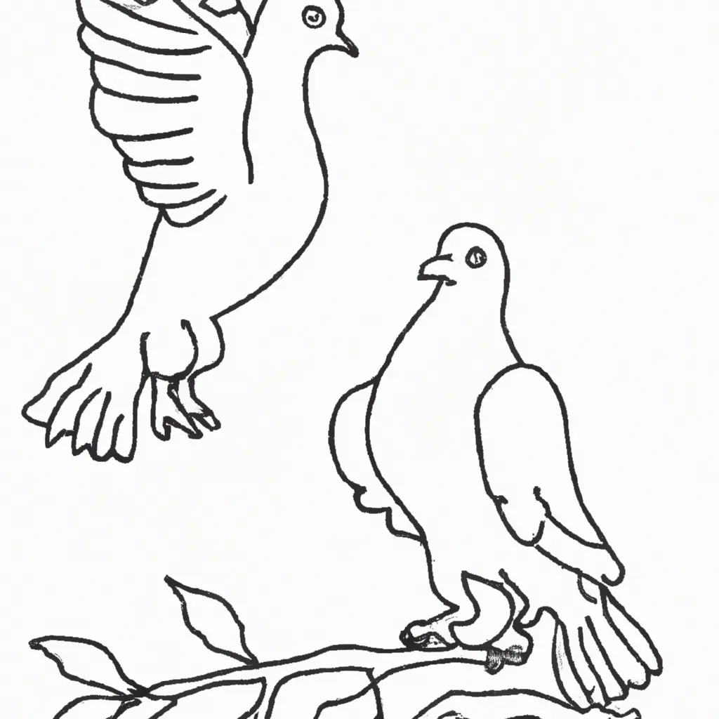 Aprecie a Beleza dos Desenhos de Pombas Brancas para Colorir 13 Aprecie a Beleza dos Desenhos de Pombas Brancas para Colorir 12