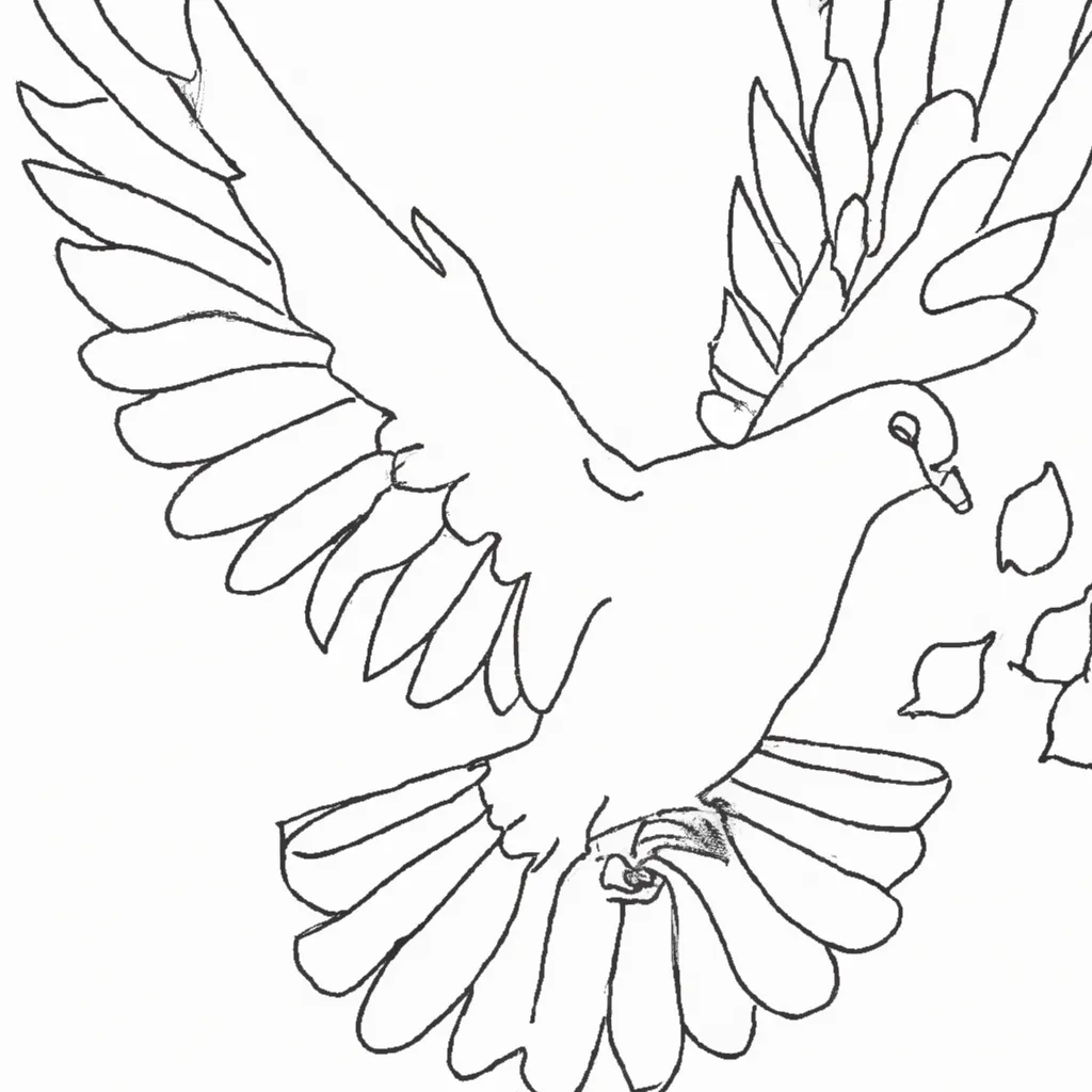 Aprecie a Beleza dos Desenhos de Pombas Brancas para Colorir 15 Aprecie a Beleza dos Desenhos de Pombas Brancas para Colorir 14