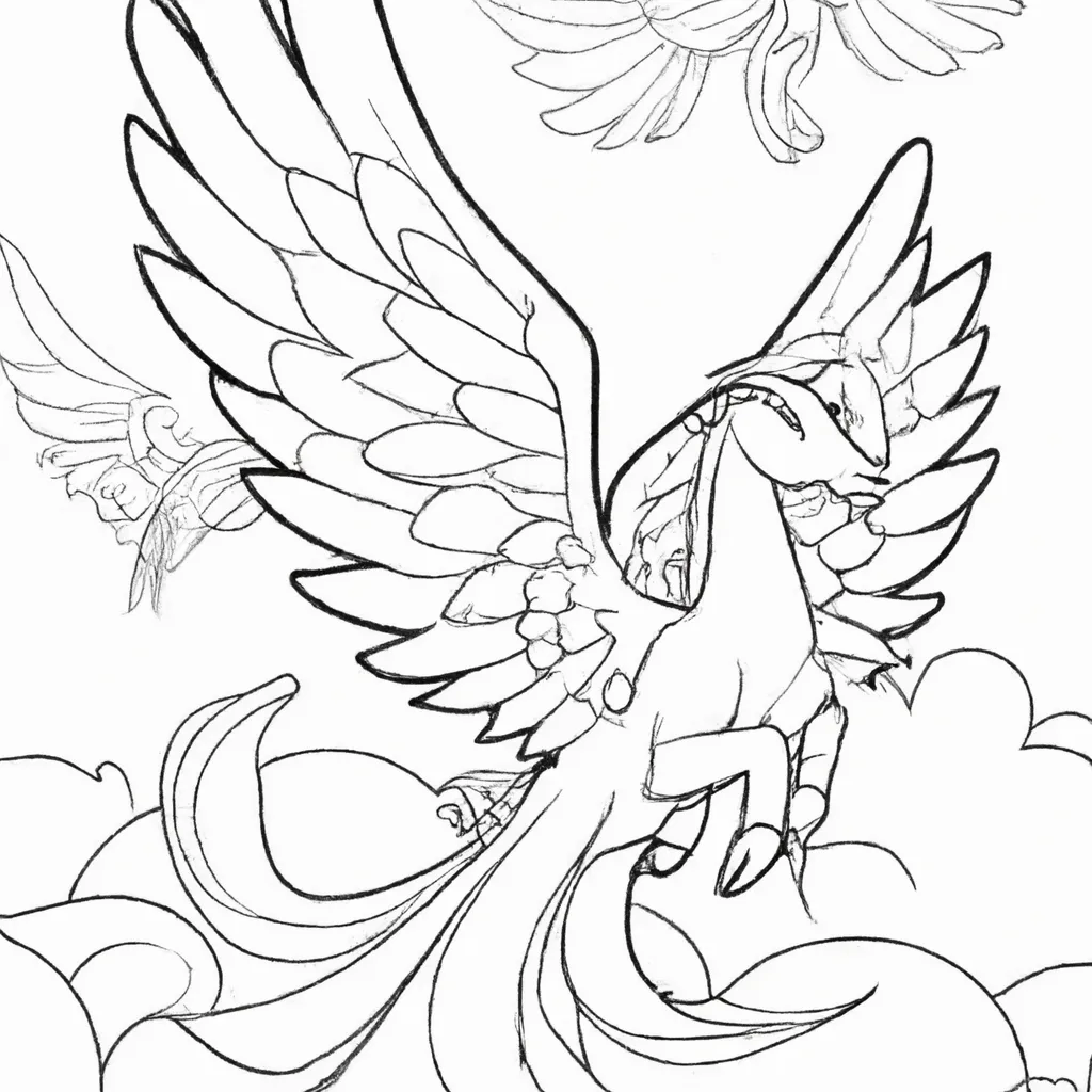 Solte a Imaginação com Desenhos de Pégasos Alados para Colorir 16
