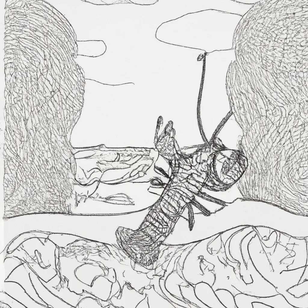 Desvende o Mar com Desenhos de Lagostas para Colorir 12