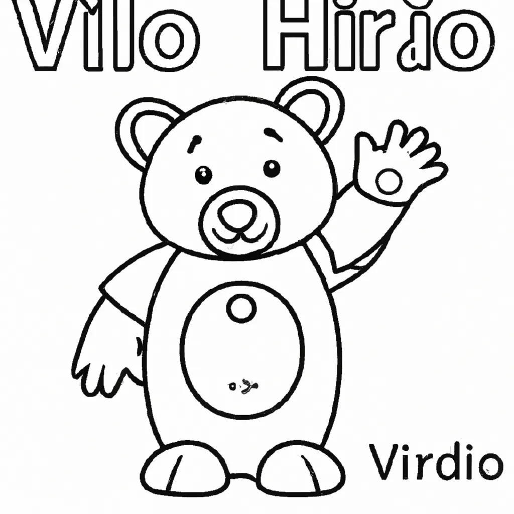 Viva o Encanto dos Desenhos de Ursos-Pardos para Colorir 10
