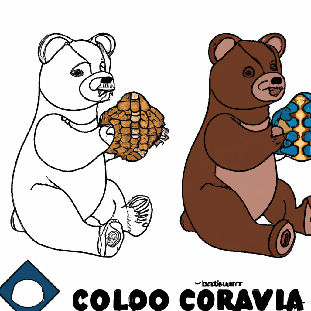Viva o Encanto dos Desenhos de Ursos-Pardos para Colorir 28