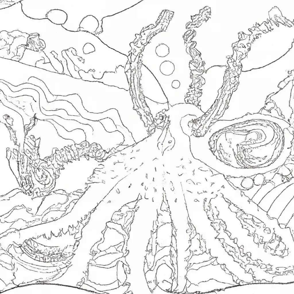 Divirta-se no Oceano com Desenhos de Polvos Gigantes para Colorir 26 Divirta-se no Oceano com Desenhos de Polvos Gigantes para Colorir 25