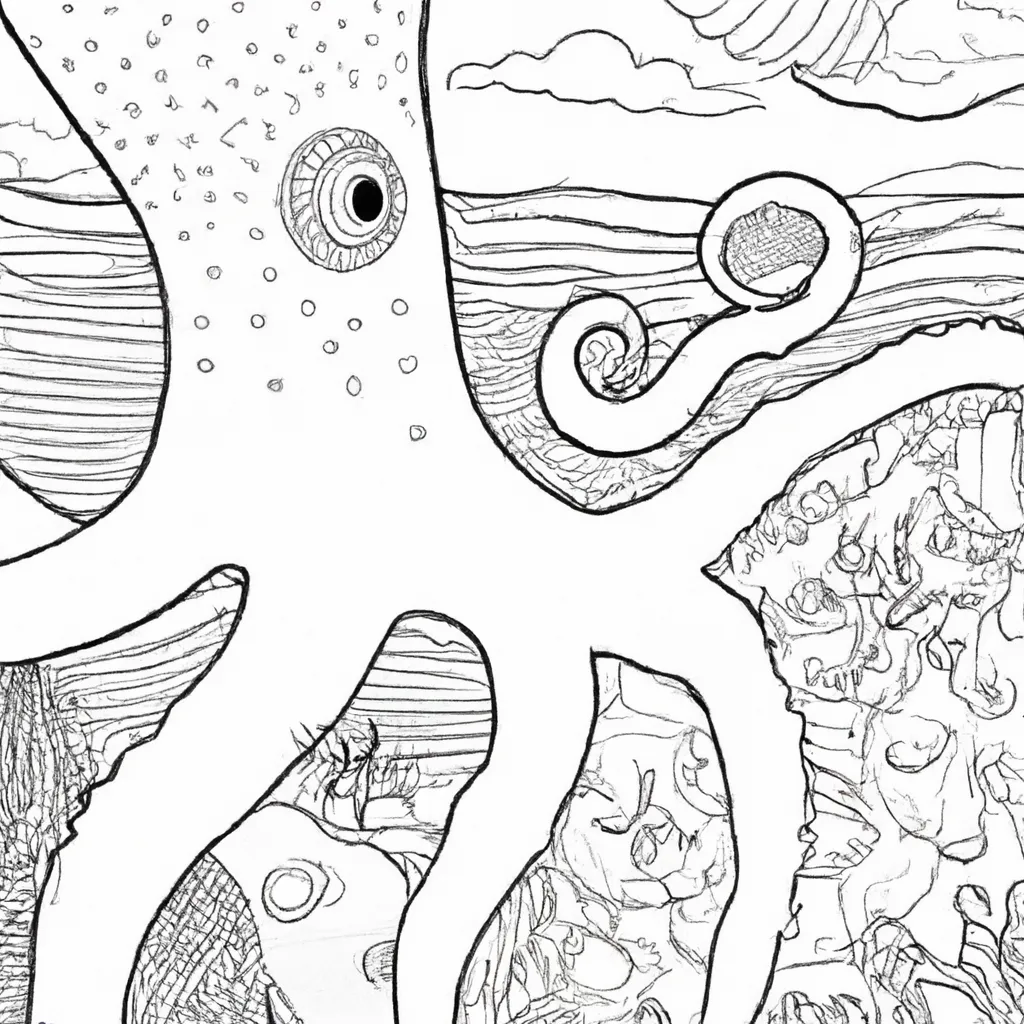 Divirta-se no Oceano com Desenhos de Polvos Gigantes para Colorir 30 Divirta-se no Oceano com Desenhos de Polvos Gigantes para Colorir 29