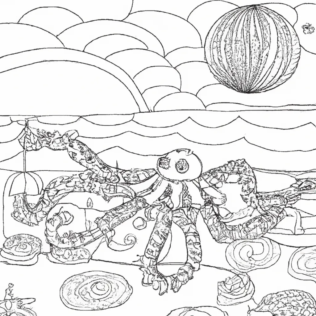 Divirta-se no Oceano com Desenhos de Polvos Gigantes para Colorir 18 Divirta-se no Oceano com Desenhos de Polvos Gigantes para Colorir 17