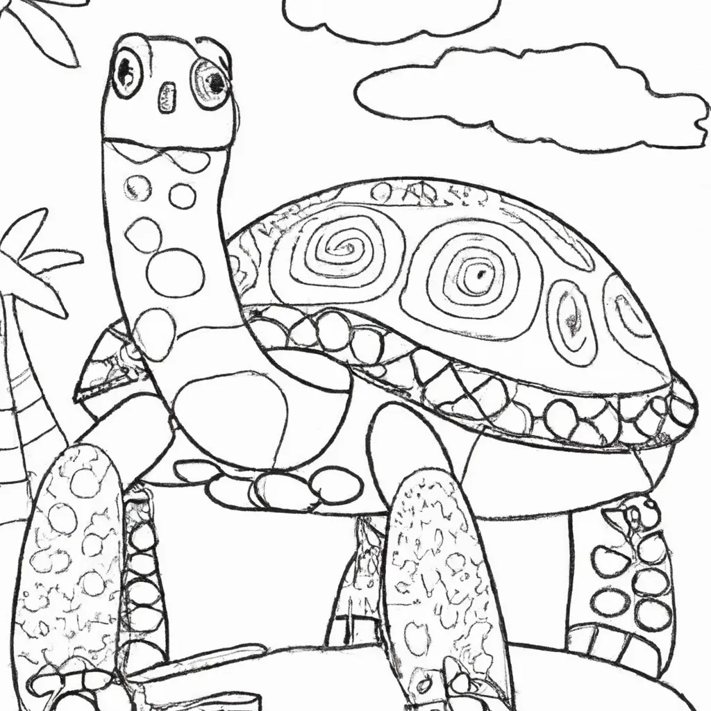 Solte a Imaginação com Desenhos de Tartarugas-Gigantes para Colorir 1 Solte a Imaginação com Desenhos de Tartarugas-Gigantes para Colorir