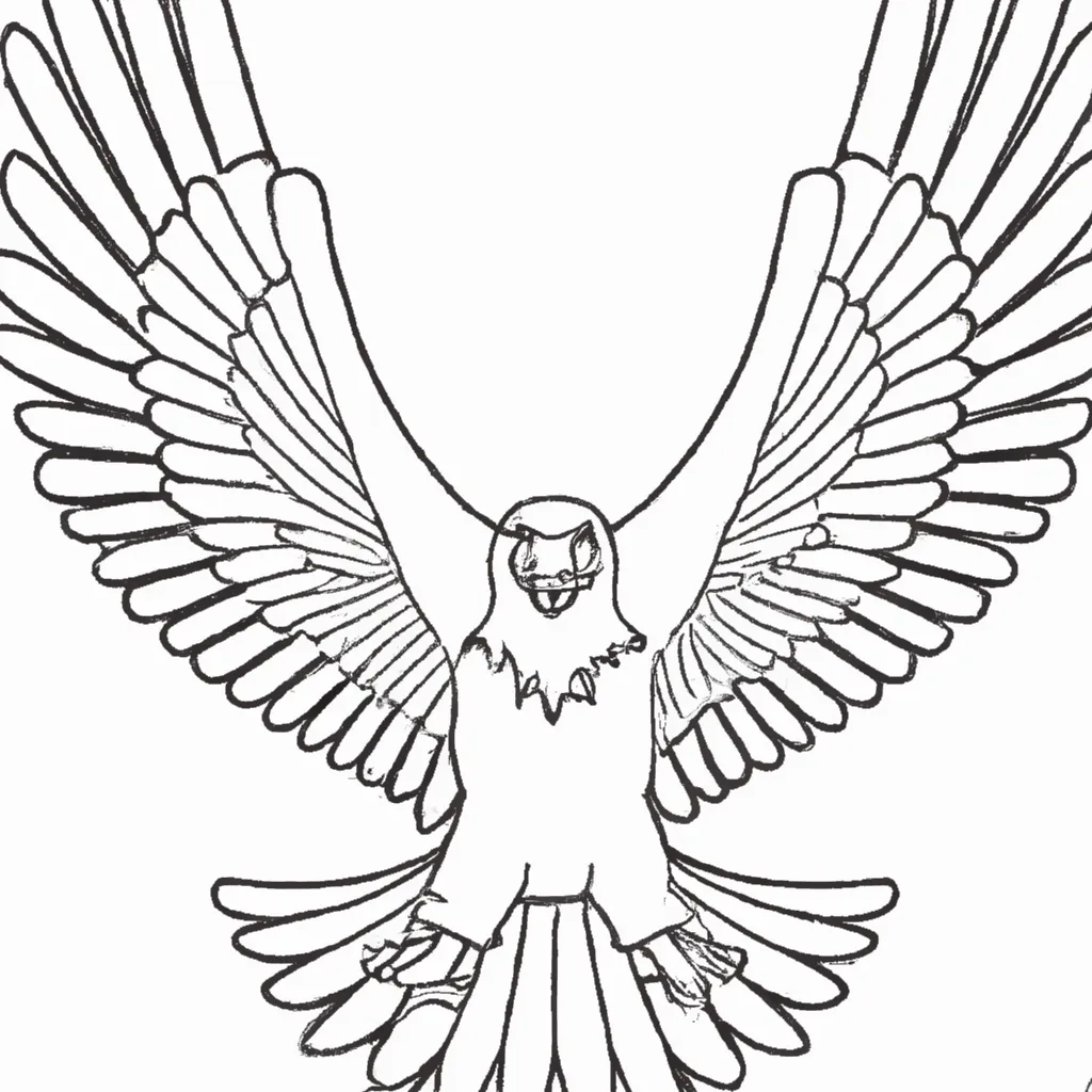 Voe Alto com os Desenhos de Águias Carecas para Colorir 1 Voe Alto com os Desenhos de Águias Carecas para Colorir