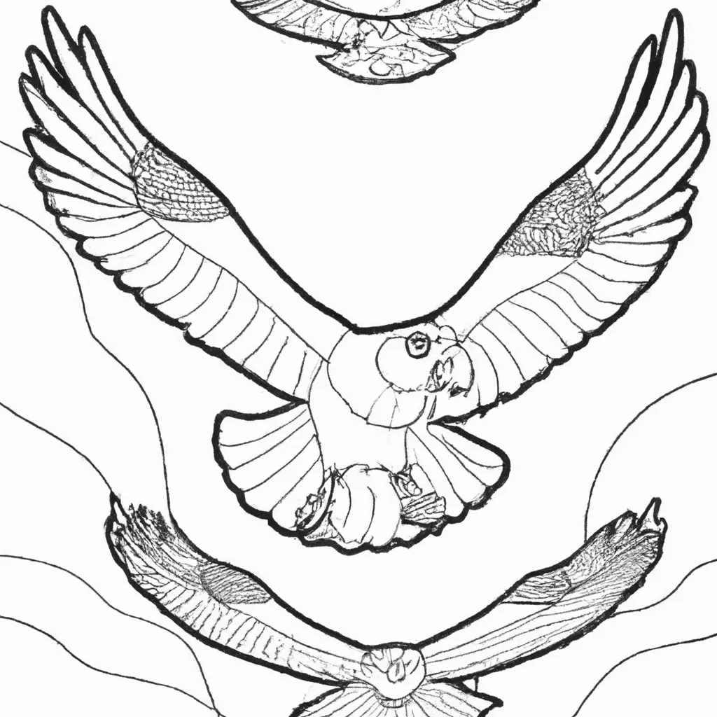 Voe Alto com os Desenhos de Águias Carecas para Colorir 13 Voe Alto com os Desenhos de Águias Carecas para Colorir 12