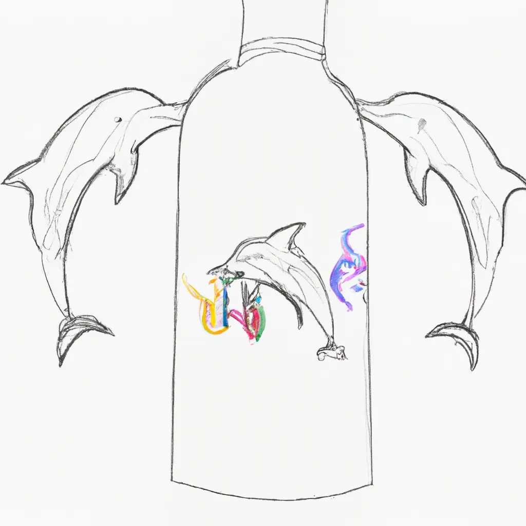 Pinte a Vida Marinha com Desenhos de Golfinhos Nariz-de-Garrafa para Colorir 22