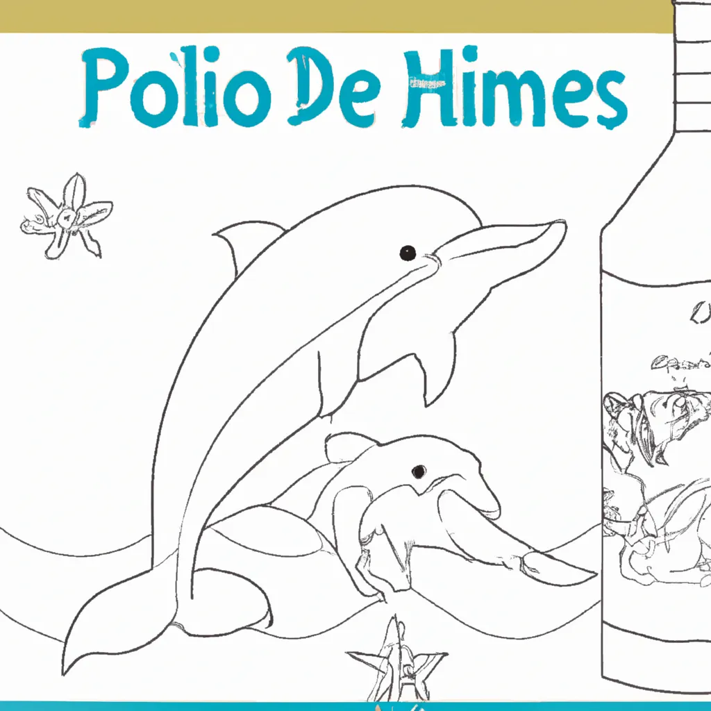Pinte a Vida Marinha com Desenhos de Golfinhos Nariz-de-Garrafa para Colorir 20