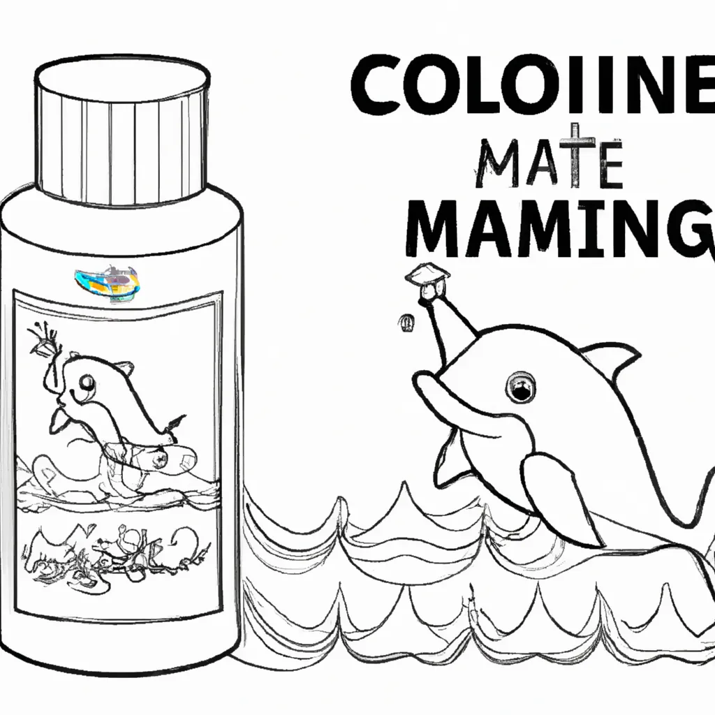 Pinte a Vida Marinha com Desenhos de Golfinhos Nariz-de-Garrafa para Colorir 18