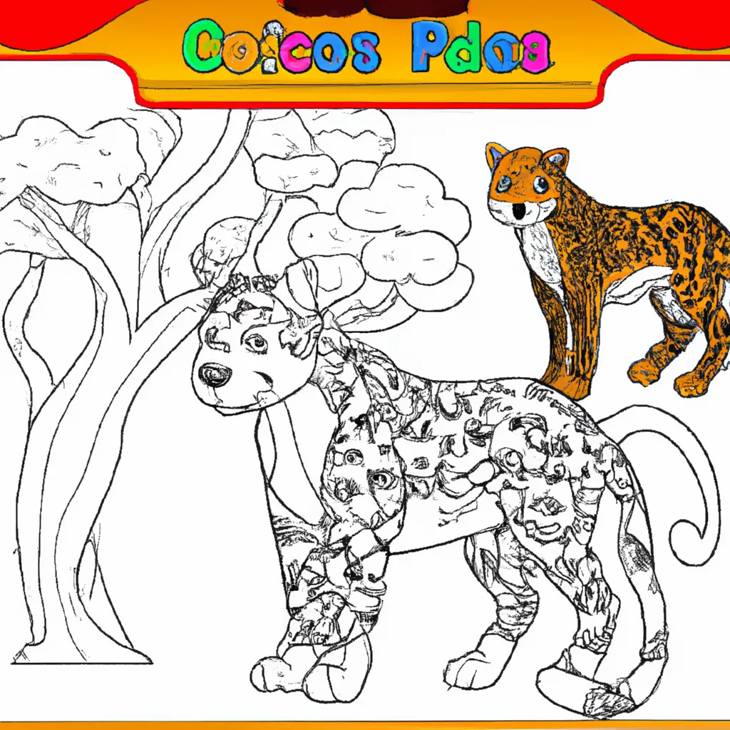 Crie sua Própria Selva com Desenhos de Jaguares para Colorir 24