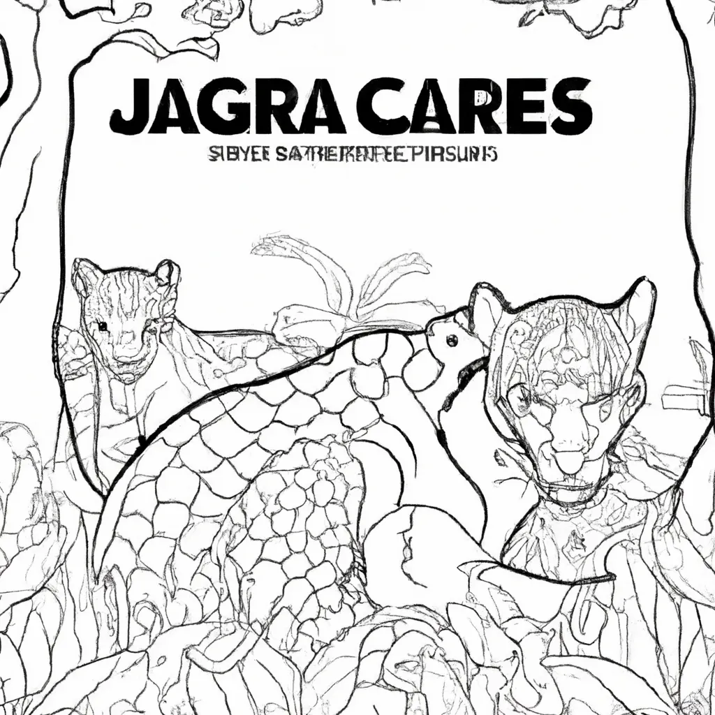 Crie sua Própria Selva com Desenhos de Jaguares para Colorir 28