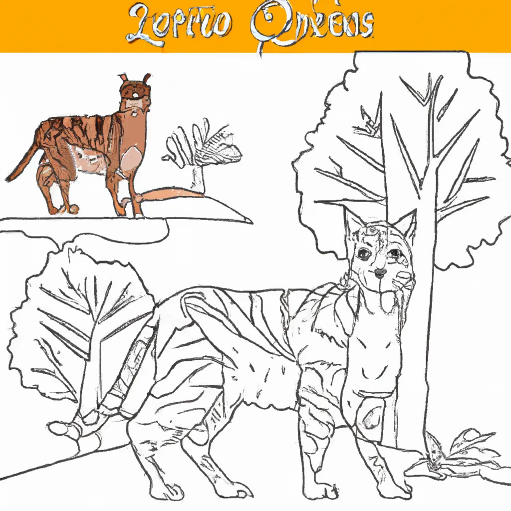 Arte na Floresta: Desenhos de Linces para Colorir