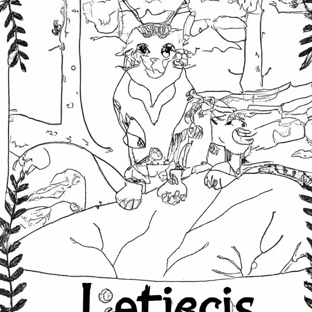 Arte na Floresta: Desenhos de Linces para Colorir 18