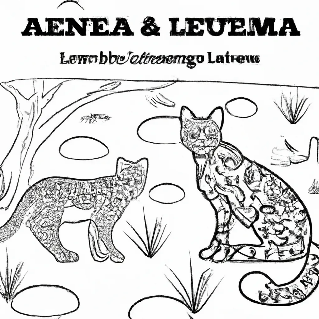 Arte na Floresta: Desenhos de Linces para Colorir 14