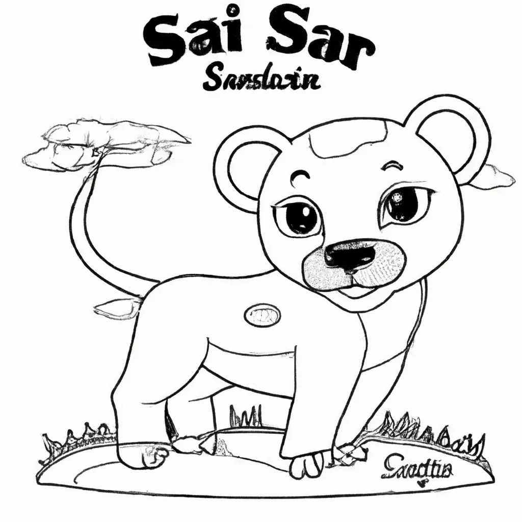 Pinte o Safari com Desenhos de Hienas para Colorir 22