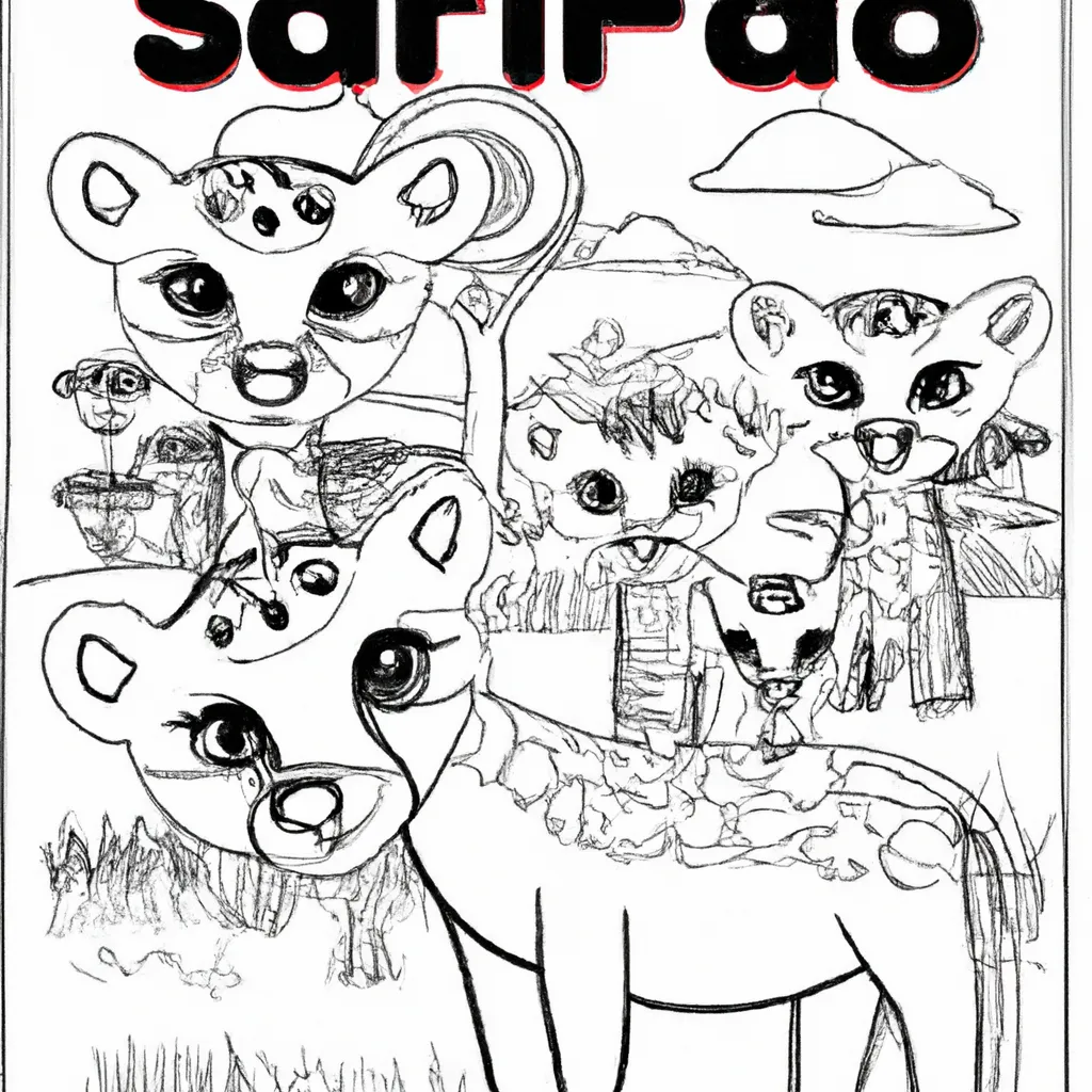 Pinte o Safari com Desenhos de Hienas para Colorir 26