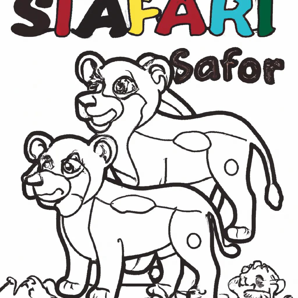 Pinte o Safari com Desenhos de Hienas para Colorir 16