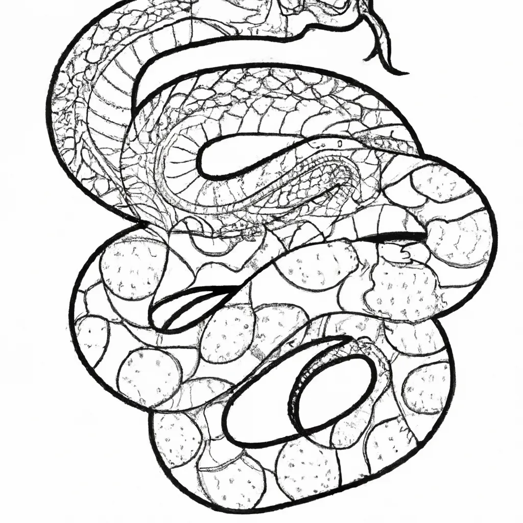 Admire a Beleza dos Desenhos de Serpentes para Colorir