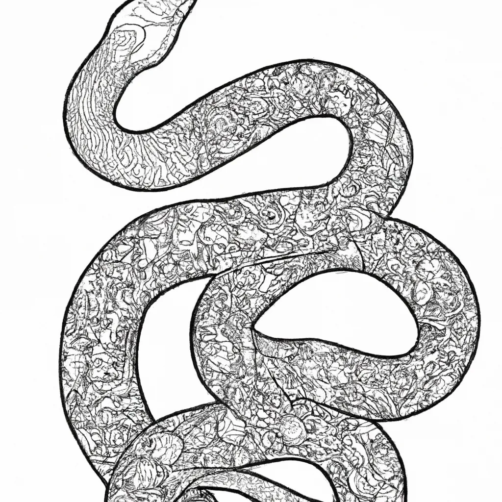 Admire a Beleza dos Desenhos de Serpentes para Colorir 4