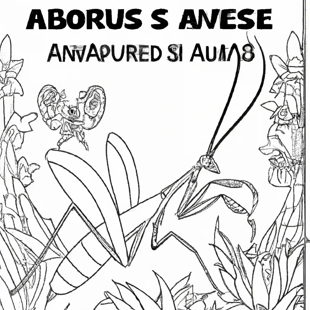 Aventure-se no Mundo dos Insetos com Desenhos de Louva-a-Deus para Colorir 3 Aventure-se no Mundo dos Insetos com Desenhos de Louva-a-Deus para Colorir 2