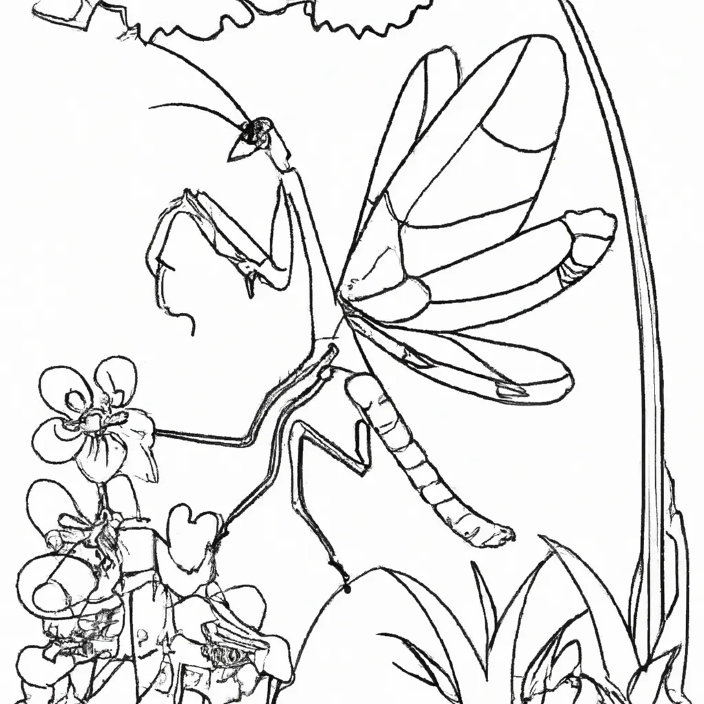 Aventure-se no Mundo dos Insetos com Desenhos de Louva-a-Deus para Colorir 27 Aventure-se no Mundo dos Insetos com Desenhos de Louva-a-Deus para Colorir 26