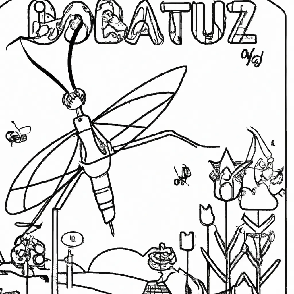 Aventure-se no Mundo dos Insetos com Desenhos de Louva-a-Deus para Colorir 28