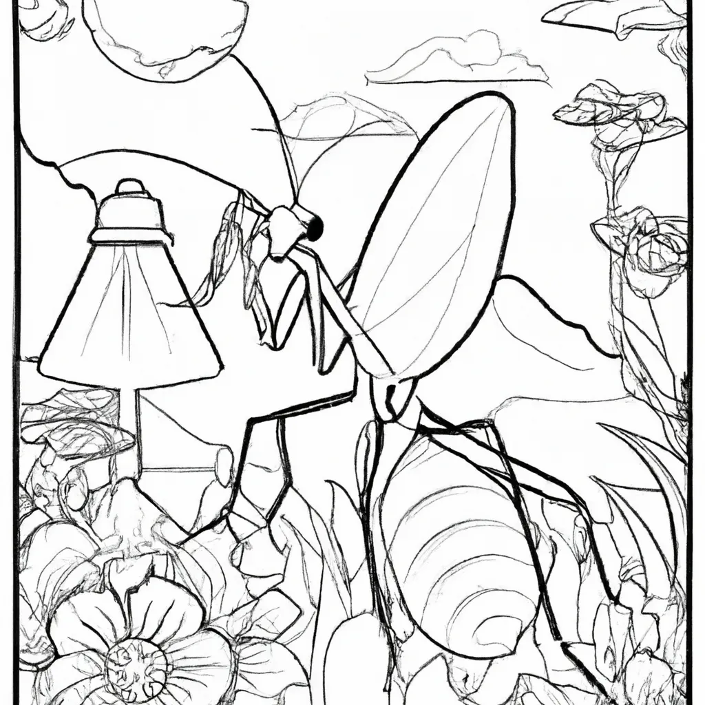 Aventure-se no Mundo dos Insetos com Desenhos de Louva-a-Deus para Colorir 15 Aventure-se no Mundo dos Insetos com Desenhos de Louva-a-Deus para Colorir 14