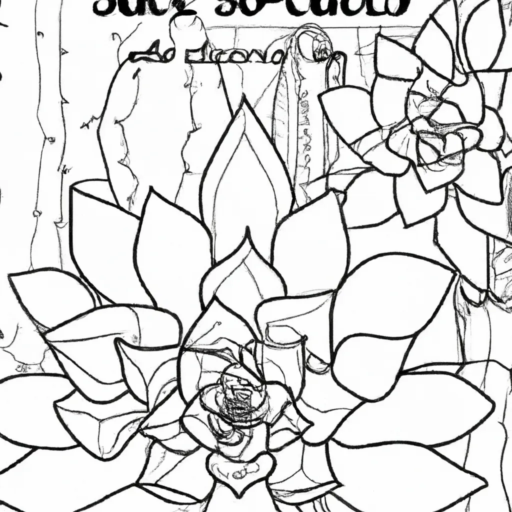 Desvendando o Universo das Suculentas: Páginas para Colorir 11 Desvendando o Universo das Suculentas: Páginas para Colorir 10
