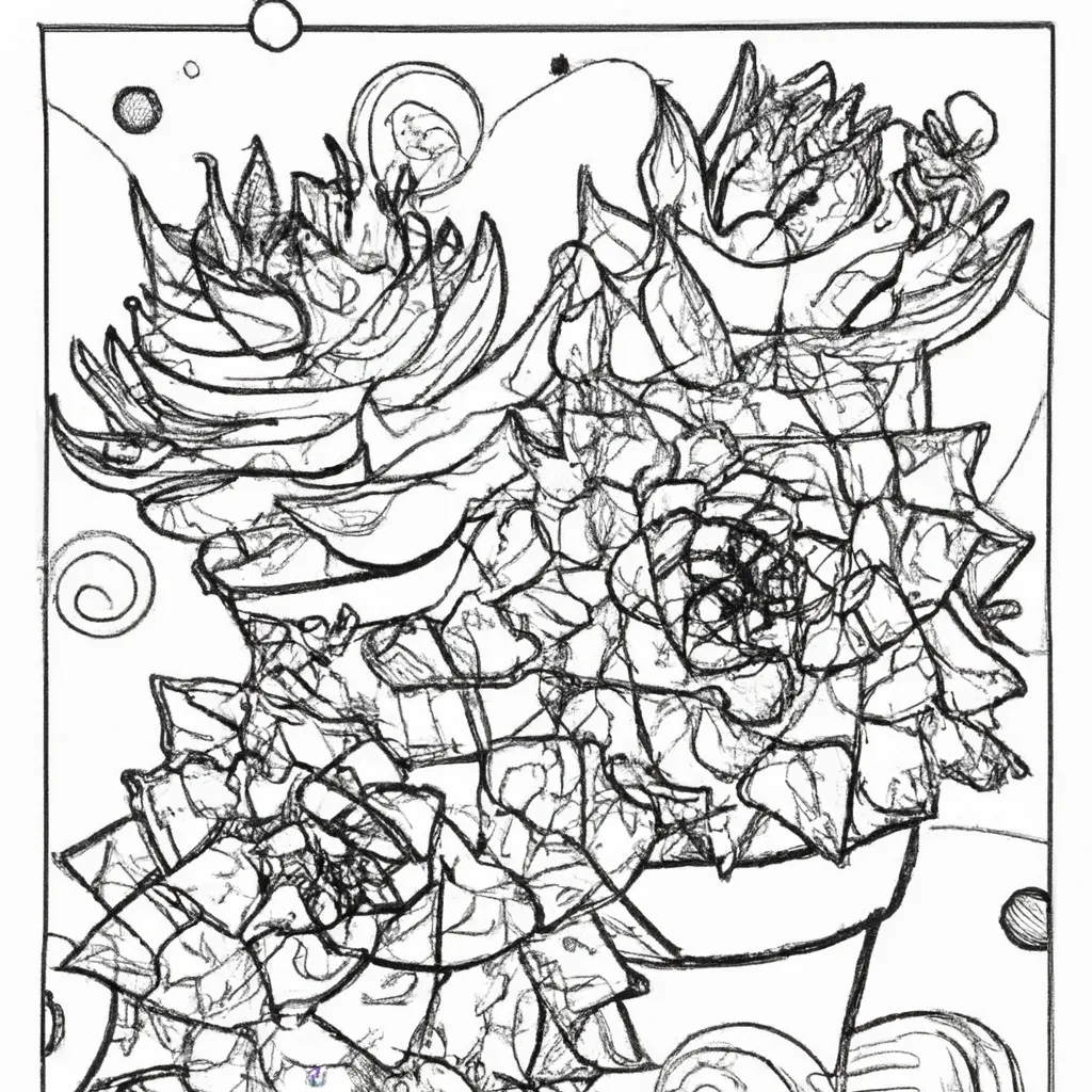 Desvendando o Universo das Suculentas: Páginas para Colorir 23 Desvendando o Universo das Suculentas: Páginas para Colorir 22